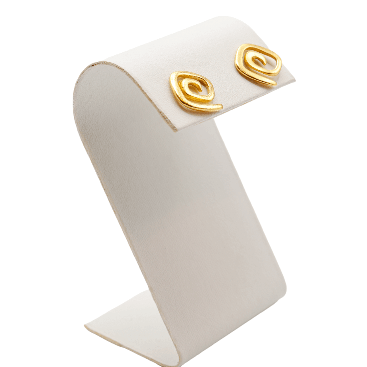 Handcrafted 24K gold plated studs earrings, inspired by ancient Pre-Colombian motifs. Ideal for daily wear or gifting on special occasions like Mother's Day, anniversaries, or birthdays