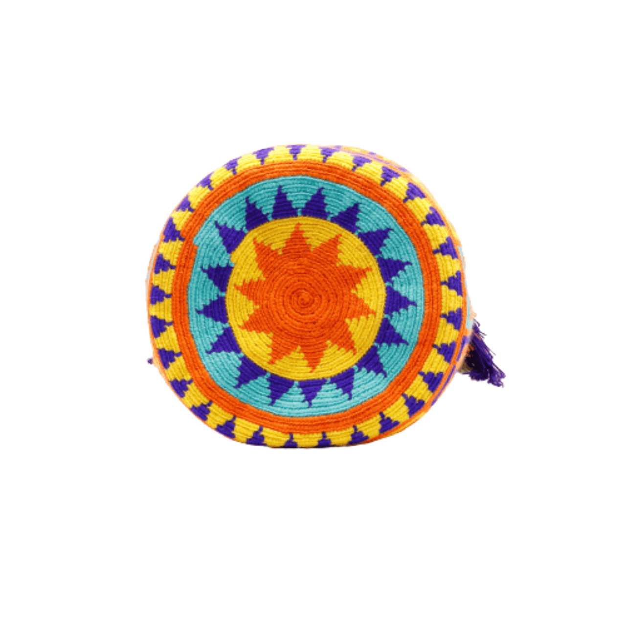 This gorgeous and unique Wayuu bag features a happy and vibrant palette of warm colors. Its eye-catching beauty will draw attention wherever you go. Shop now and make a statement with this stunning Wayuu bag.