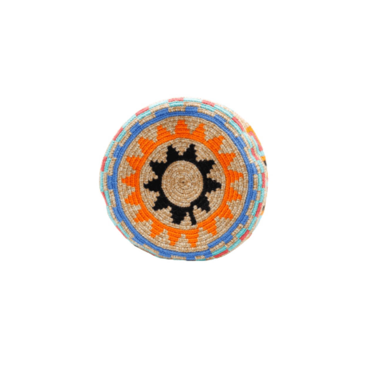Clover Wayuu Bag in Warm Colors - Handmade Artisan Craftsmanship - Unique Piece of Art Symbolizing Strength, Love, and Commitment