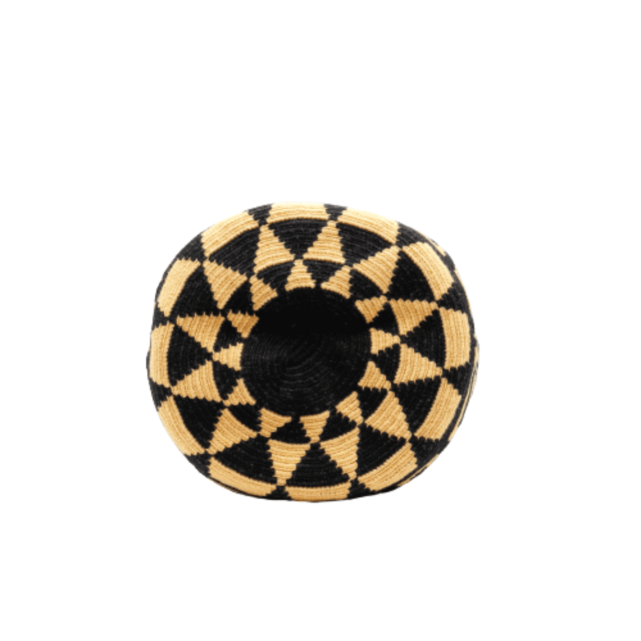Gem Wayuu Bag - Vanilla and Black Color - Elegant Statement Piece for Any Occasion