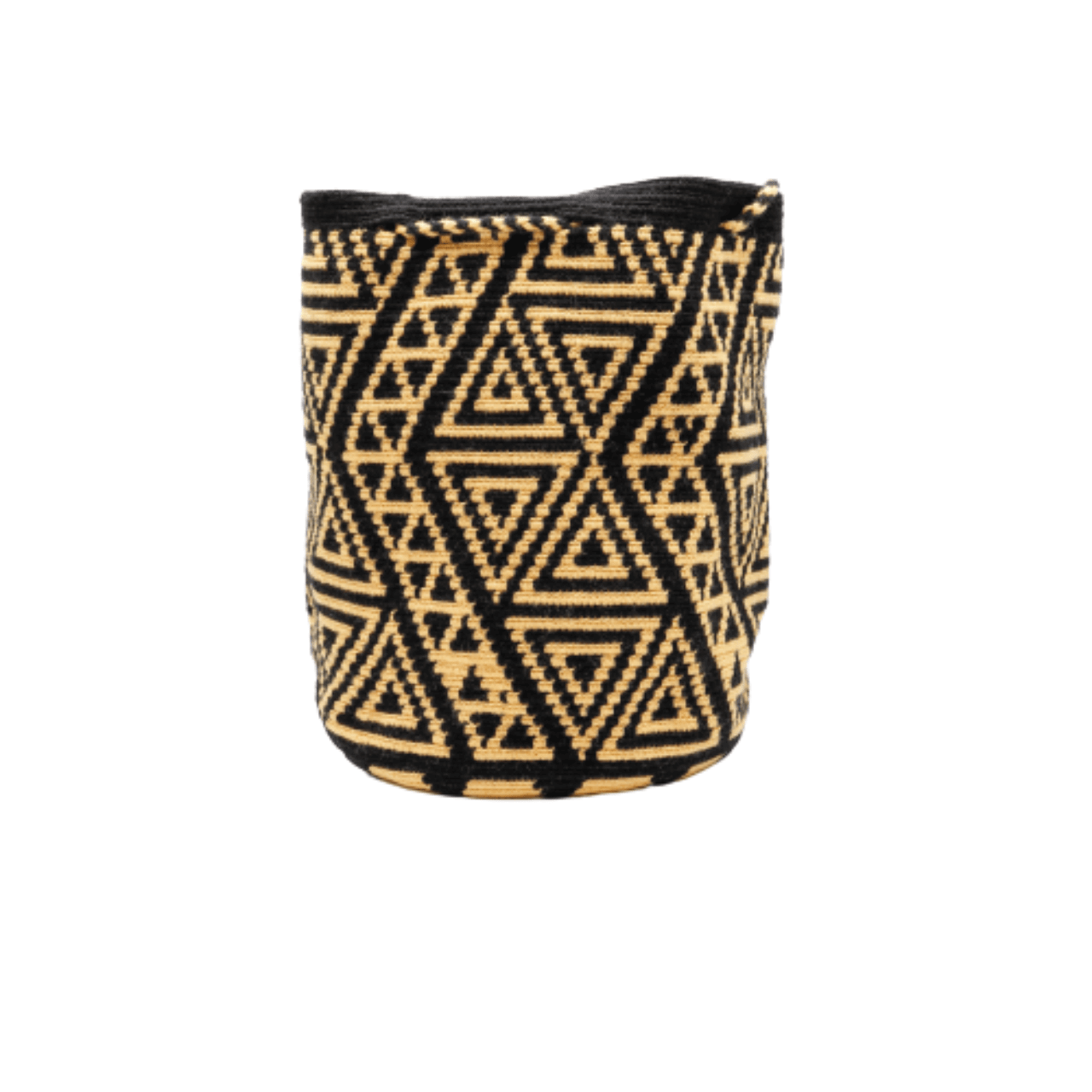 Gem Wayuu Bag - Vanilla and Black Color - Elegant Statement Piece for Any Occasion