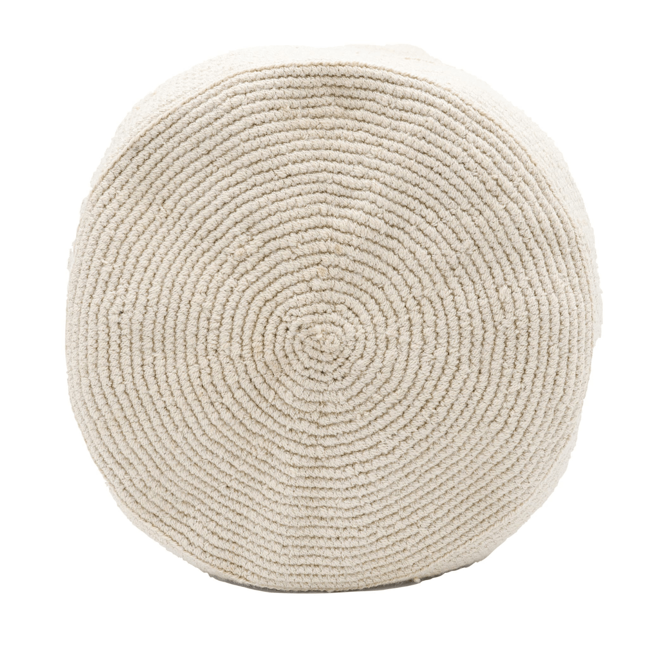 Handcrafted Hakira Crochet Bag with Short Macramé Handle and Beige Body – Uniquely Designed Crochet Bag with Distinctive Aesthetics