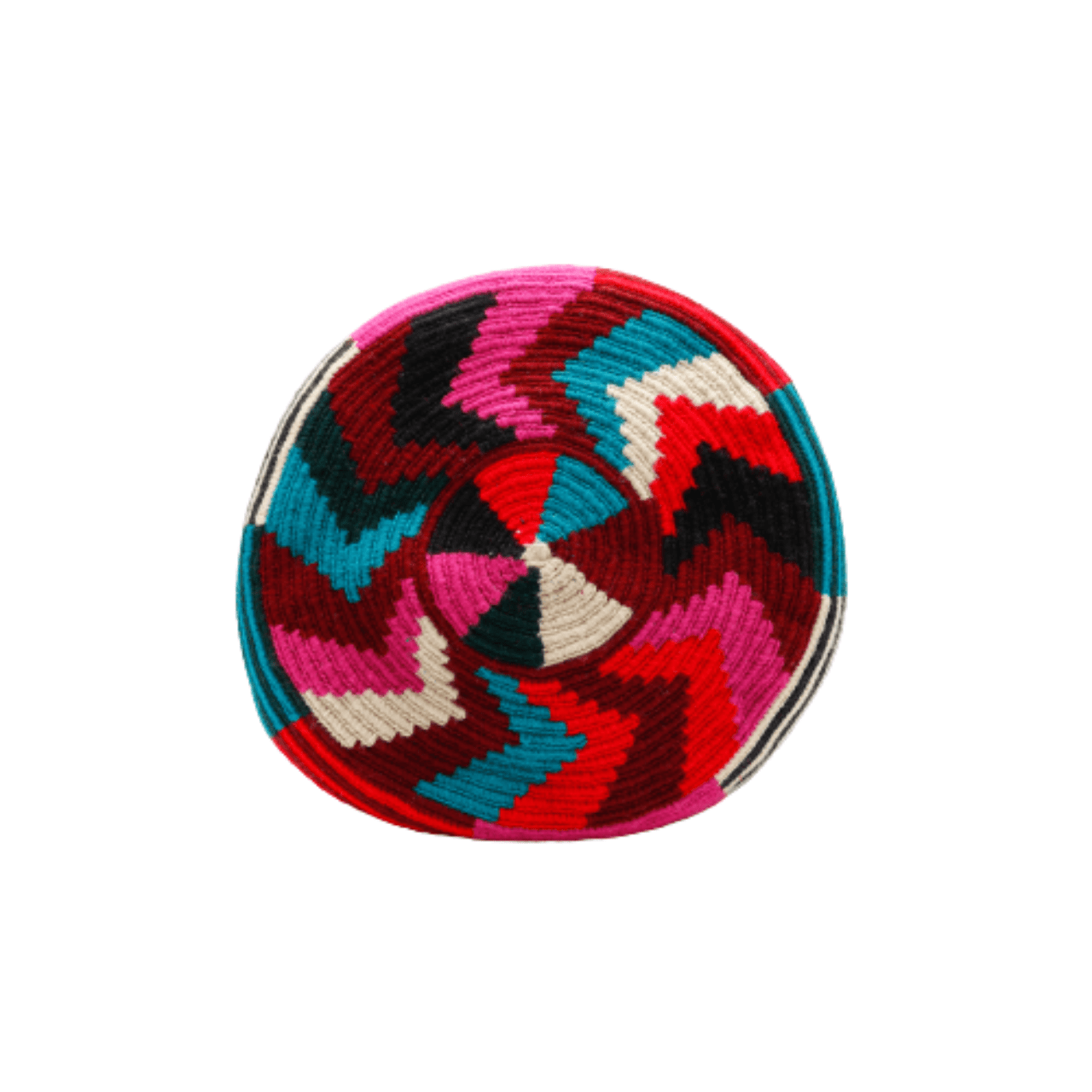 Jade Wayuu Bag with Double Handle - Vibrant Rainbow of Colors - Handcrafted Beauty and Versatile Style