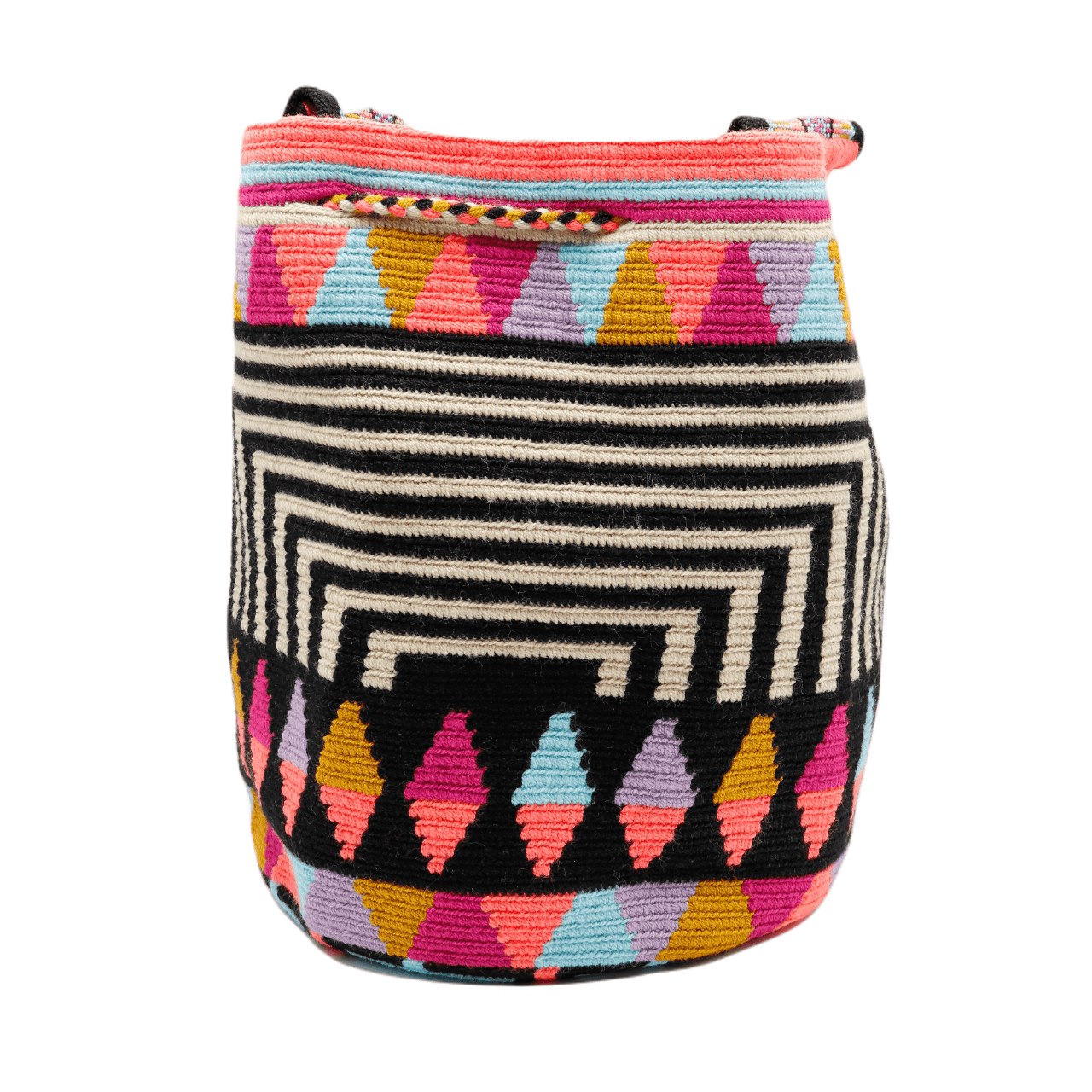 Jill Wayuu Bag-Origin Colombia: Handmade by Wayuu Artisans in Vibrant Shades of Colors