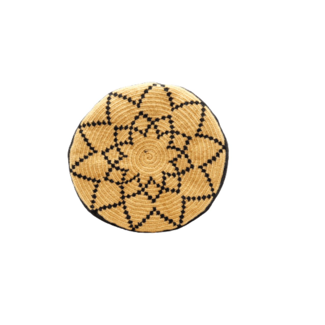 Jime Wayuu Bag - Vanilla and Black Color Blend - Bold Design - Handcrafted Beauty and Stylish Elegance