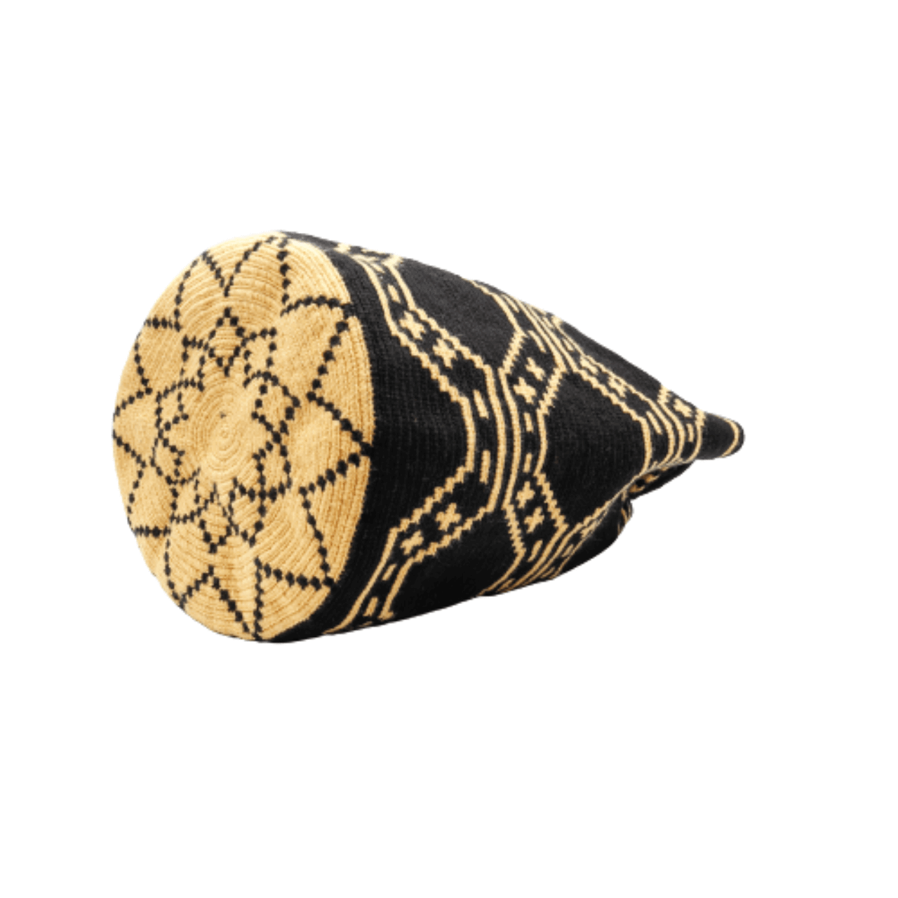 Jime Wayuu Bag - Vanilla and Black Color Blend - Bold Design - Handcrafted Beauty and Stylish Elegance