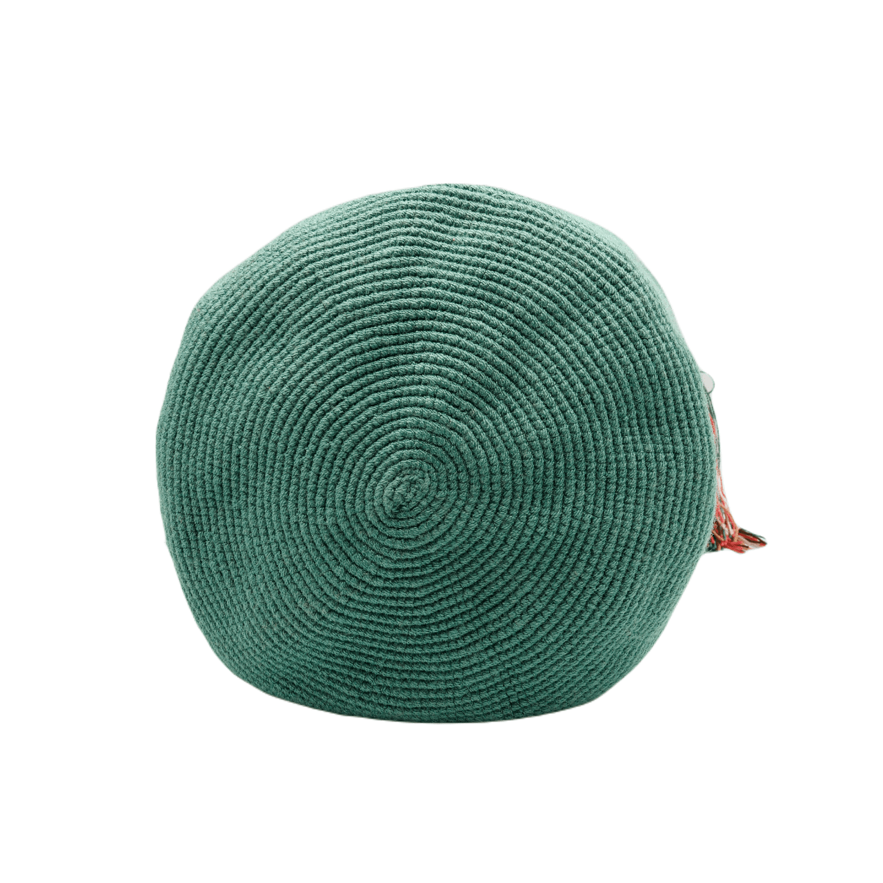 Liz Wayuu bag in sage green - Handmade crochet bag with intricate design, showcasing artisan craftsmanship from Colombia.