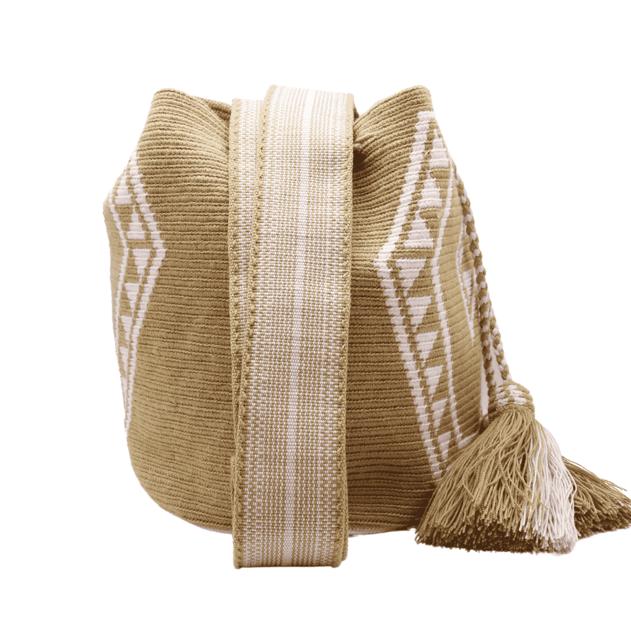 Handmade Rene Colombia Wayuu Bags in Brown and Pink Shades