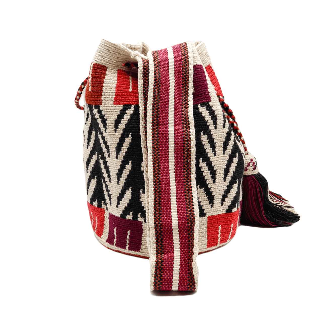 Sami Wayuu Bag in Beige, Black, Rust, and Wine Colors