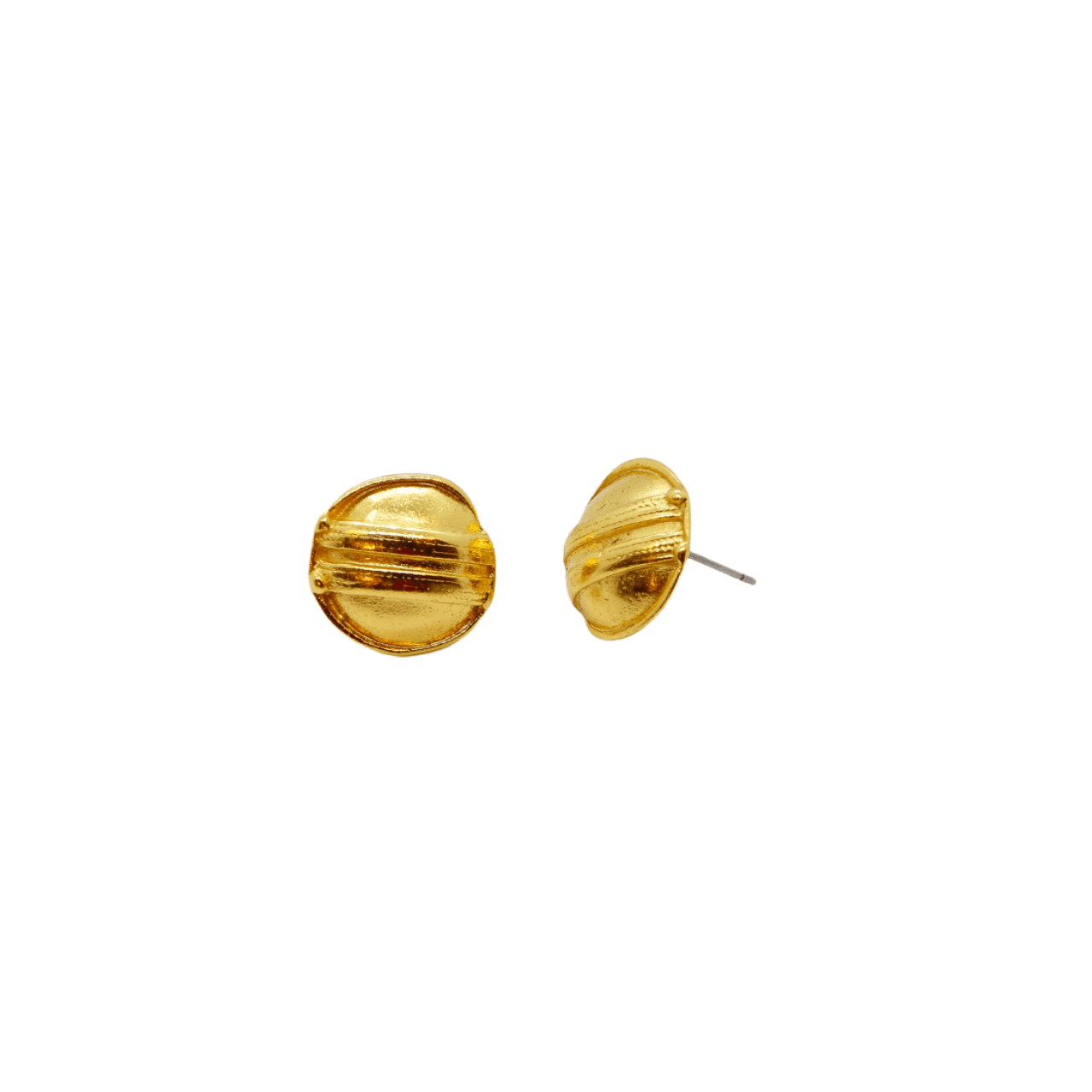 Handcrafted 24K gold plated studs earrings, inspired by ancient Pre-Colombian motifs. Ideal for daily wear or gifting on special occasions like Mother's Day, anniversaries, or birthdays