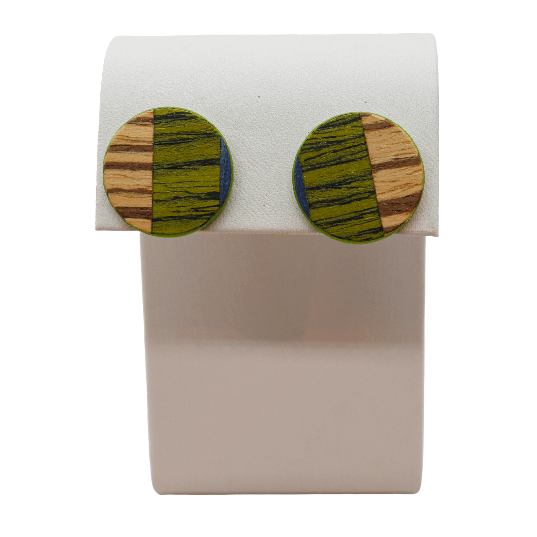 Margot Round Wooden Earrings - Origin Colombia