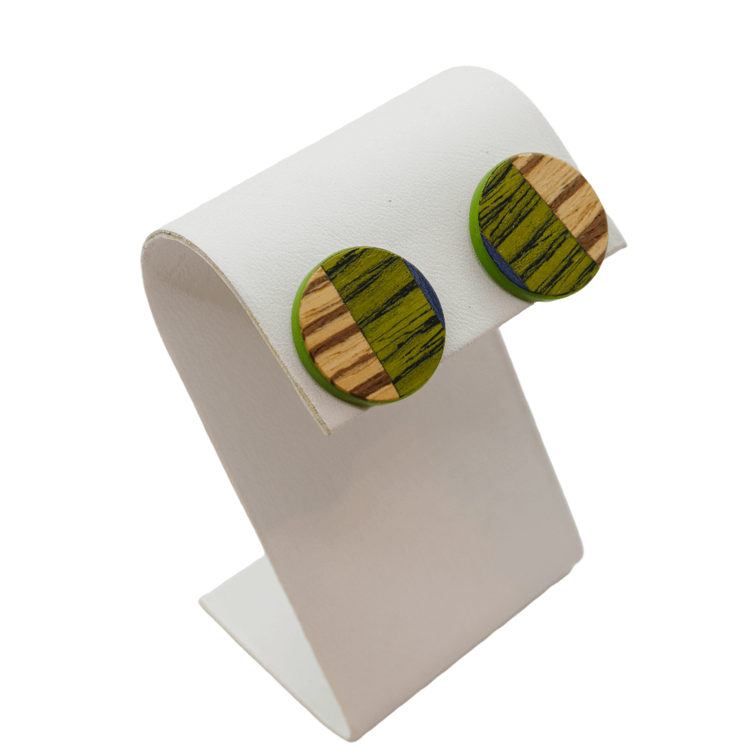 Margot Round Wooden Earrings - Origin Colombia