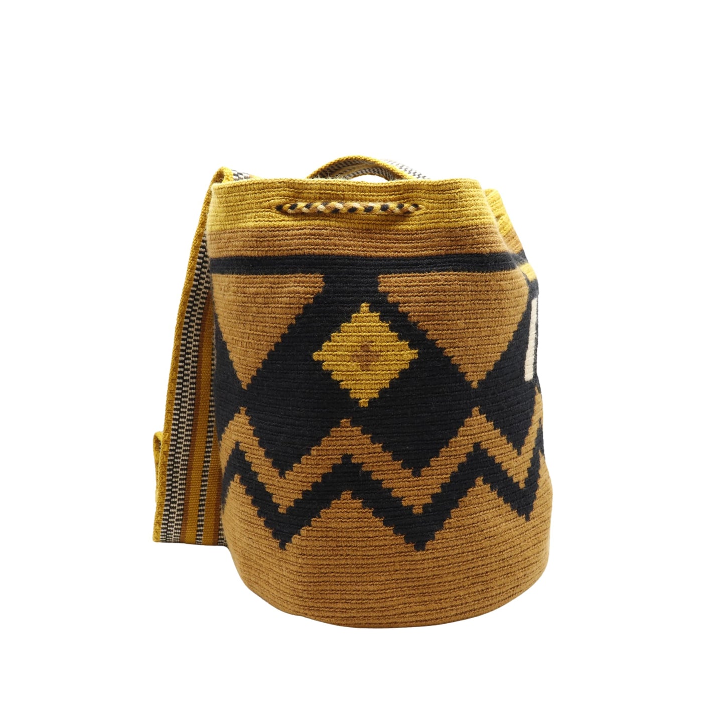Colombia Wayuu bag with geometric designs and earth colors