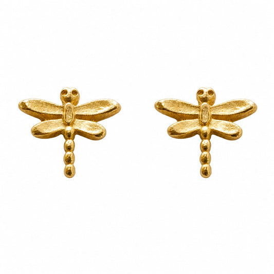 Handcrafted 24K gold plated studs earrings, inspired by ancient Pre-Colombian motifs. Ideal for daily wear or gifting on special occasions like Mother's Day, anniversaries, or birthdays