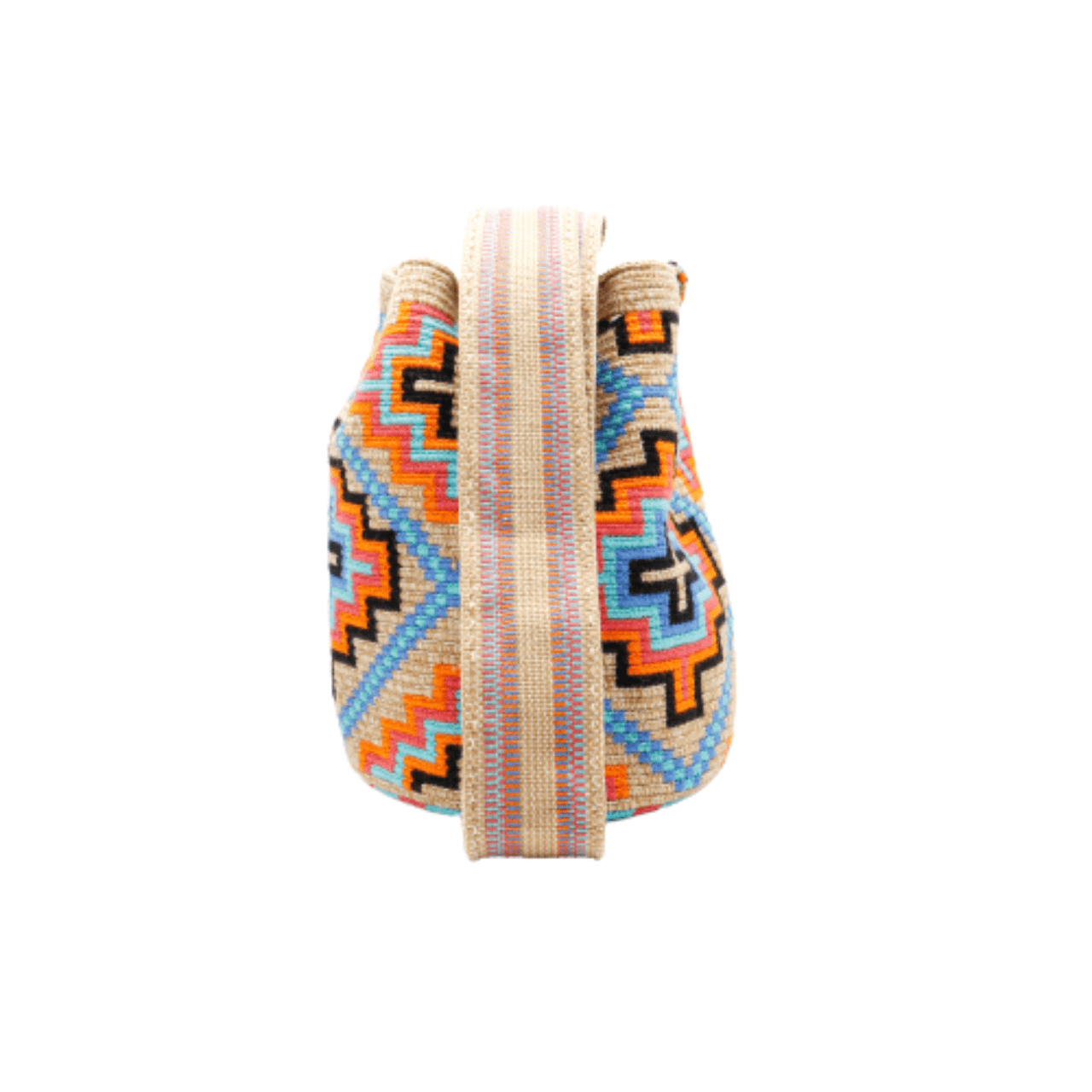 Clover Wayuu Bag in Warm Colors - Handmade Artisan Craftsmanship - Unique Piece of Art Symbolizing Strength, Love, and Commitment