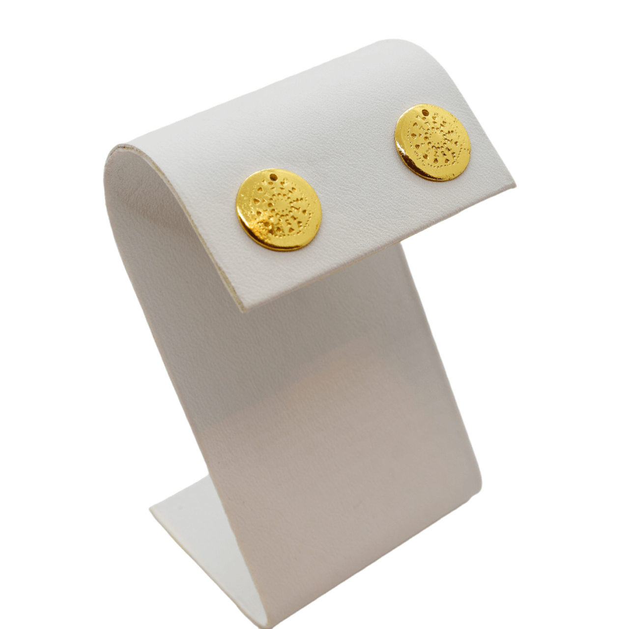 Handcrafted 24K gold plated studs earrings, inspired by ancient Pre-Colombian motifs. Ideal for daily wear or gifting on special occasions like Mother's Day, anniversaries, or birthdays