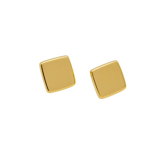 Handcrafted 24K gold plated studs earrings, inspired by ancient Pre-Colombian motifs. Ideal for daily wear or gifting on special occasions like Mother's Day, anniversaries, or birthdays