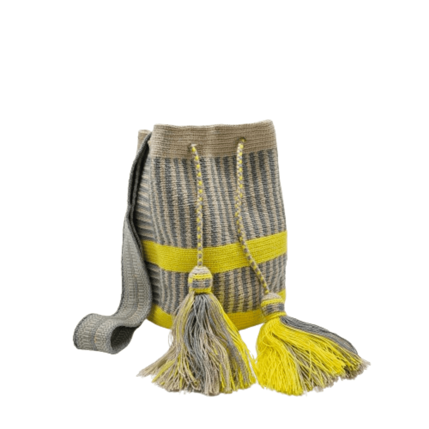 Vibrant, handwoven Wayuu beach bag, showcasing intricate patterns and bold colors, crafted with care and tradition by Origin Colombia