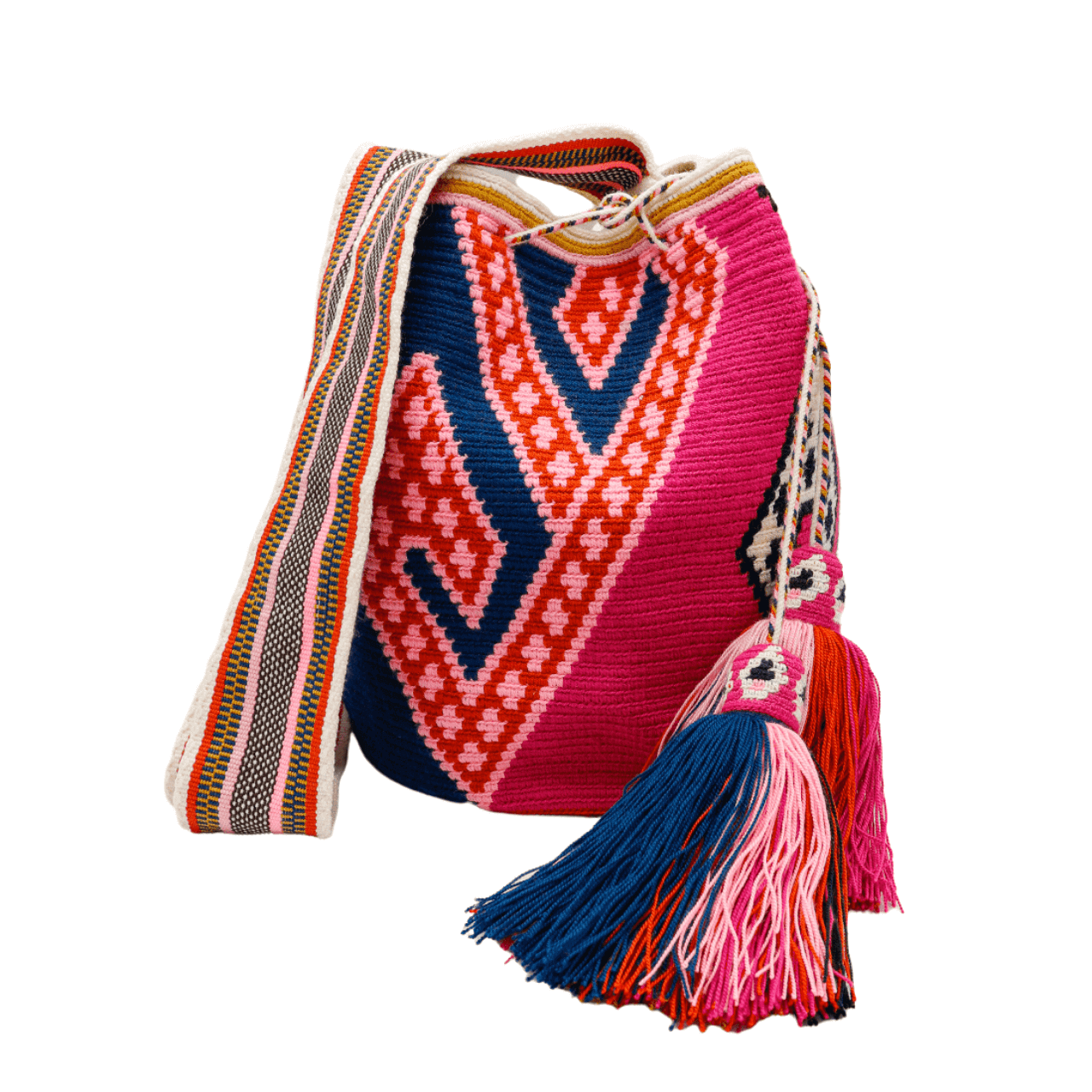 Isidora Wayuu Bag, Unique Pattern in a Rainbow of Colors