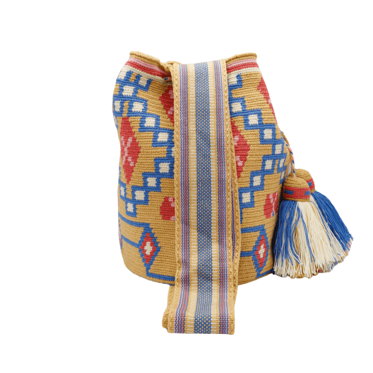 Mari Wayuu Bag: Vanilla, blues, and pinks in a handcrafted crochet beauty for everyday chic