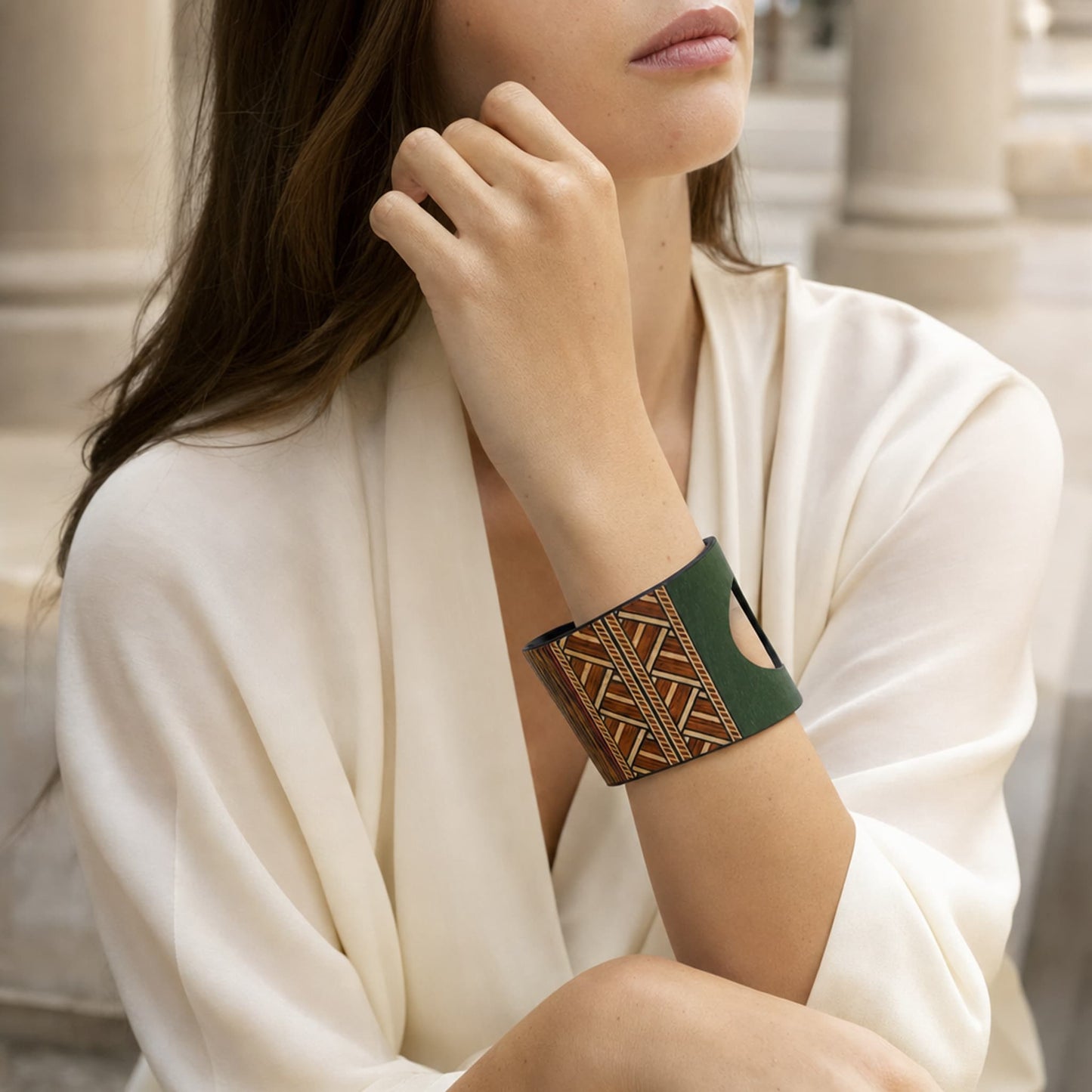 Nogal Wood Bangles - Origin Colombia