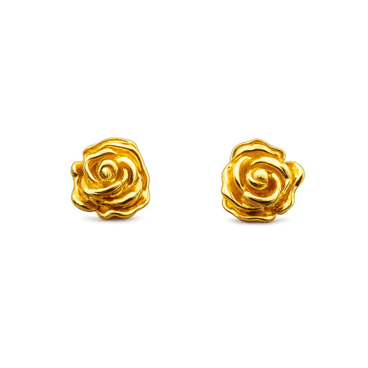 Handcrafted 24K gold plated studs earrings, inspired by ancient Pre-Colombian motifs. Ideal for daily wear or gifting on special occasions like Mother's Day, anniversaries, or birthdays