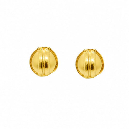 Handcrafted 24K gold plated studs earrings, inspired by ancient Pre-Colombian motifs. Ideal for daily wear or gifting on special occasions like Mother's Day, anniversaries, or birthdays