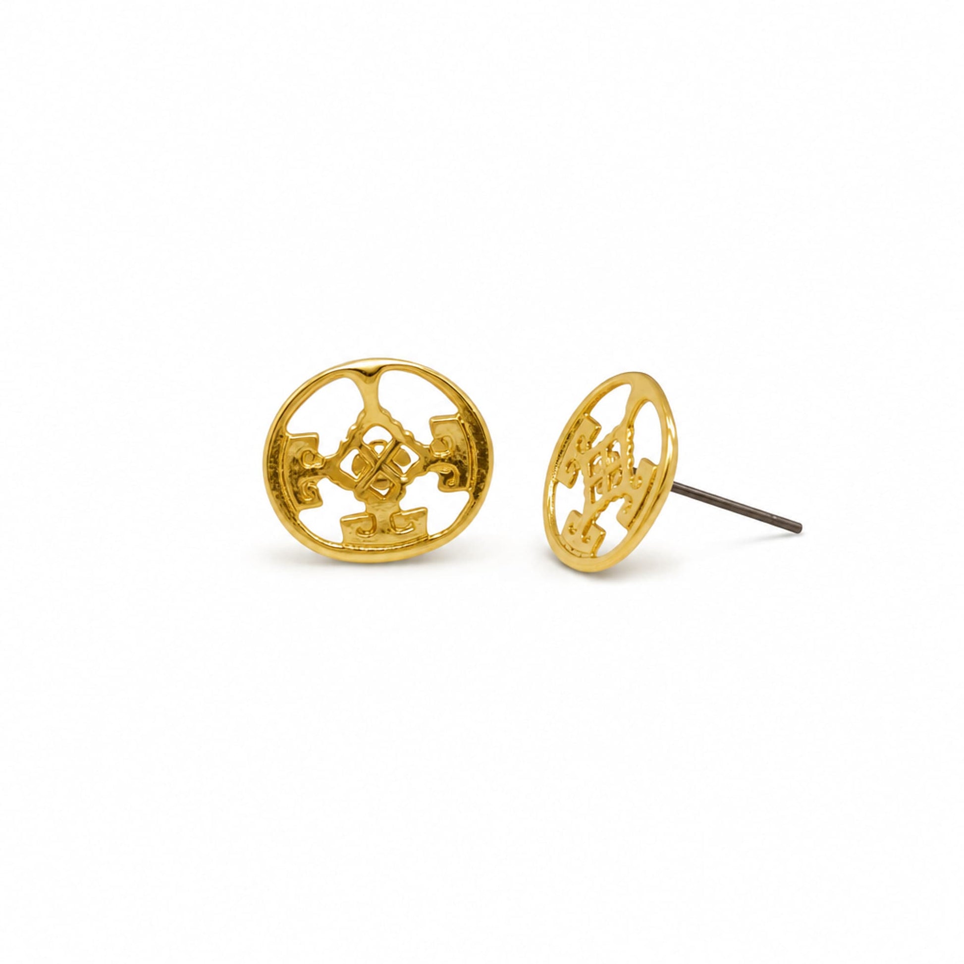 24K handmade gold plated earrings