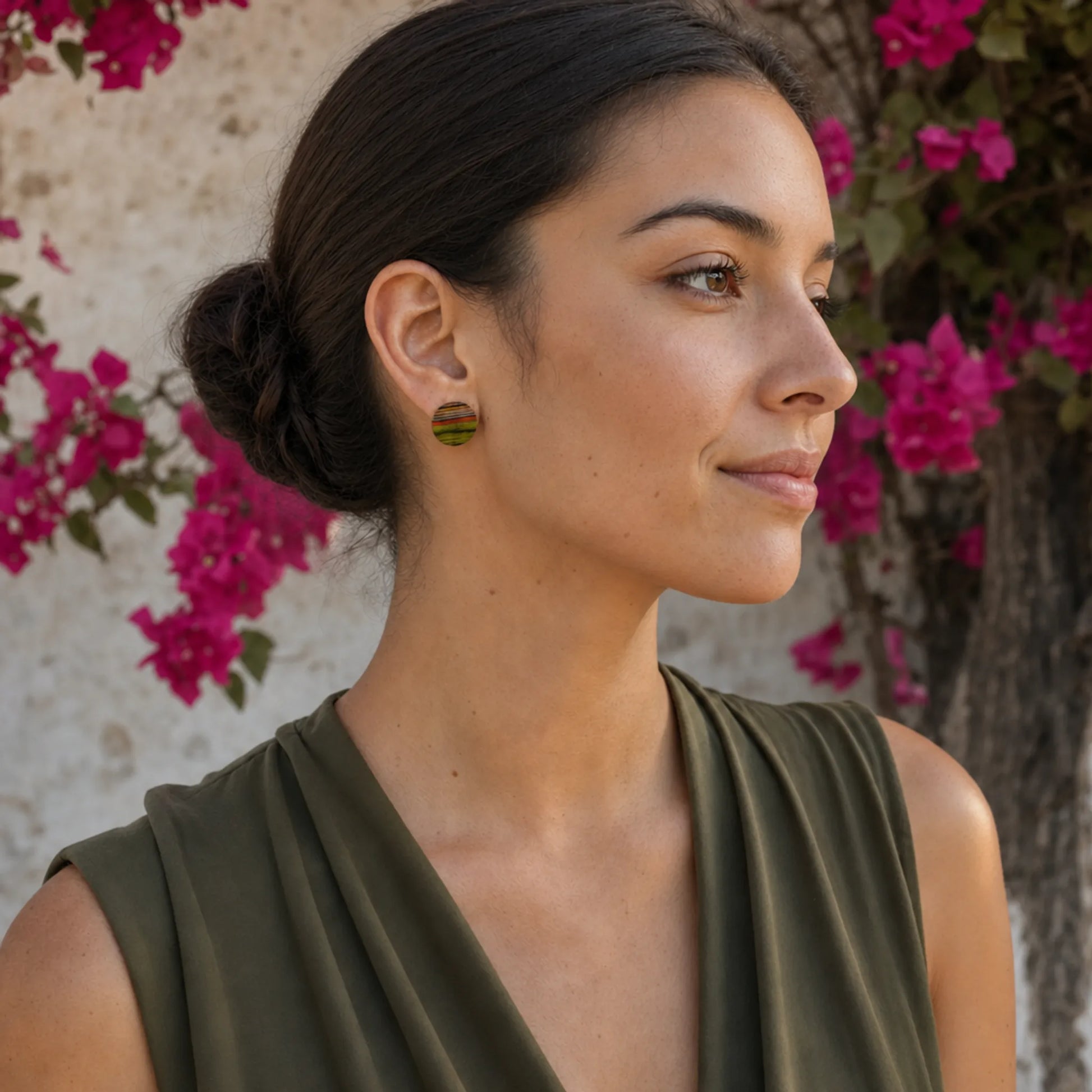 Tibar Wood Earrings - Origin Colombia