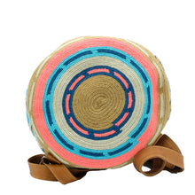 Load image into Gallery viewer, Tayrona Wayuu Bag, Leather Backpack - Origin Colombia
